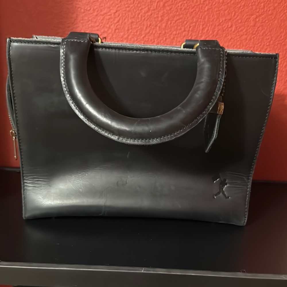 Black Leather Handbag
